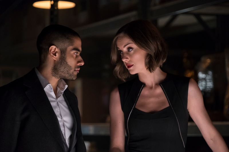 Sacha Dhawan and Jessica Stroup